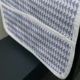 thumbnail image 3 of Geometric Microwave Oven Cover, Grungy Worn Pattern Geometric Scandinavian Style Inspired Triangles, Water Resistant Organizer with Pockets for Kitchen, 36" x 12", Ceil Blue and White, by Ambesonne, 3 of 4
