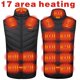 thumbnail image 1 of Chaleco Calentado Chaleco calefactable para hombres y mujeres, chaleco calefactable para caza, senderismo, camping (negro XXXL), 1 of 6