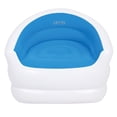 thumbnail image 2 of Pool Central 37" White and Blue Color-Splash Indoor/Outdoor Inflatable Lounge Chair, 2 of 2