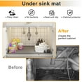 thumbnail image 5 of Charext  Under Sink Mat for Kitchen Waterproof, 34" × 22" Silicone Bathroom Sink Mat, under sink Liner drip tray and protectors for bottom of kitchen sink, Fits 36'' Stand Cabinets (Grey), 5 of 7