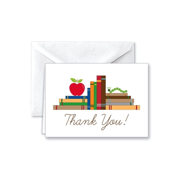 Paper Frenzy School Thank You Note Cards & White Envelopes -- 25 pack