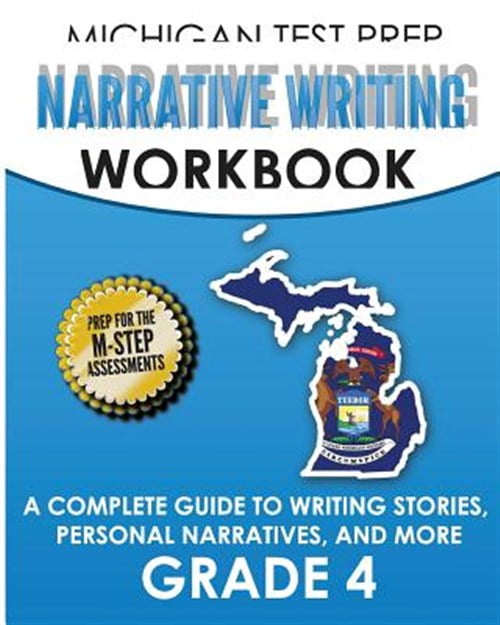 Pre-Owned Michigan Test Prep Narrative Writing Workbook Grade 4 : A ...