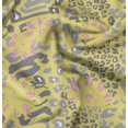 thumbnail image 1 of Soimoi Yellow Viscose Chiffon Fabric Leopard Animal Skin Decor Fabric Printed Yard 42 Inch Wide, 1 of 6