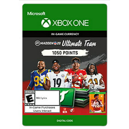 MADDEN NFL 20 ULTIMATE TEAM™ 1050 MADDEN POINTS, Electronic Arts, Xbox, [Digital
