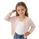 thumbnail image 1 of Niña Pequeña Manga Larga Tops Color Sólido Princesa Punto Suéter con Protección Solar, Aire Acondicionado Suéter Cardigan para Uso Diario Casual, Abrigo Suave, 1 of 7