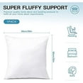 thumbnail image 4 of Throw Pillow Insert 20 X 20 Inch Premium Fluffy Pillow Stuffer Decorative Square Pillow Insert with Zips Cushion Inner Decorative Cushion for Sofa Bed Couch Stuffer Pillow, 4 of 7
