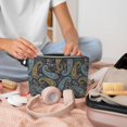 thumbnail image 2 of Makeup Bag - Paisley Pattern No.9099 Cosmetic Bag Portable Travel Toiletry Bag for Women Small Make Up Organizer Bag Zipper Pouch Travel Essentials, 2 of 8