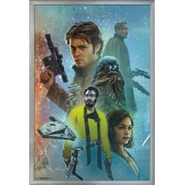 Star Wars: Solo - Celebration Mural Wall Poster, 22.375" x 34", Framed