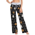 thumbnail image 1 of Pantalones de pijama Anyangquji Halloween Bat Ghost Pumpkin para mujer, 1 of 6