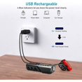 thumbnail image 4 of Bike Lights, 4000mAh, Powerful LED Light Set USB Rechargeable Waterproof, 5 Modes Bicycle Headlight, for Cycling MTB, VTC etc., 4 of 4