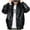 Black Faux Leather Jacket, variant on YLSDY Men's Fashion Faux Leather Jacket Zipper Hooded Flight Jacket Loose Fit PU Leather Motorcycle Outwear Large Black XL