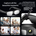 thumbnail image 3 of AI Smart Glasses with 4K Camera, 8MP HD Camera Glasses-Anti-Shake Video Recording, GPT Vision,AI Voice Control,Dual Clear BT Call&Translate,UV/Blue Light Smart Sunglass Tint Lenses for Travel Meeting, 3 of 9
