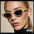 thumbnail image 4 of SA106 Womens Classic Mod Soft Cat Eye Plastic Sunglasses / Pink Frame - Black Lens, 4 of 8