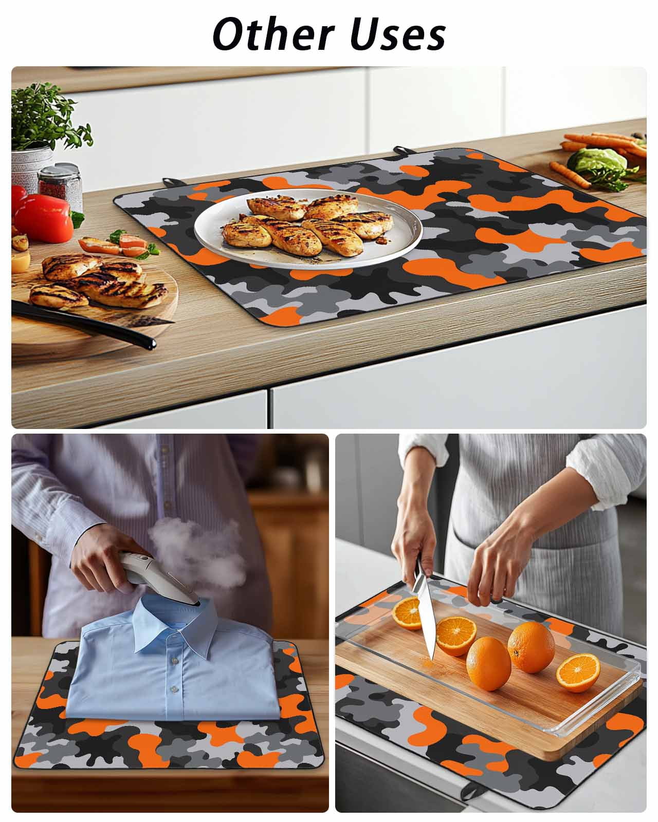 Stove Top Covers for Electric Stove, Red Black Glass Stovetop Cover Protector, Modern Grey Boho Bohemian Stained Tie Dye Induction Cooktop Protector Oven Mat for Kitchen Countertop 24"x21"