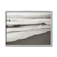 thumbnail image 2 of Stupell Industries Sepia Tone Beach Wave Surfer City Skyline Design by Myan Soffia, 2 of 5