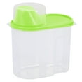 thumbnail image 3 of 2\.5L Plastic Food Storage Box Airtight Container With Pour Lids Kitchen Cereals Storage Bottles Rice Beans Jar Dried Grains Tank Green 1.9L, 3 of 9