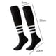 thumbnail image 2 of Calcetines deportivos hasta la rodilla de color azul marino, blanco y azul cielo, 2 of 5