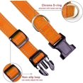 thumbnail image 3 of YSTINNG Reflective Dog Collar with Buckle Adjustable Safety Nylon Collars for Small Medium Large Dogs, Orange S YD72-102, 3 of 7