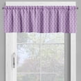 thumbnail image 2 of Ambesonne Art Nouveau Valance Pack of 2, Abstract Floral Retro, 42"X12", Violet White, 2 of 5