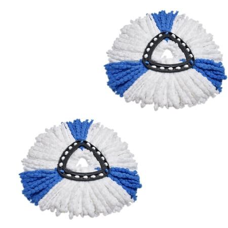 Vileda Turbo EasyWring & Clean 2-in-1 Replacement Mop Head (2-Pack) - Microfiber & Power Fibers For All Floors