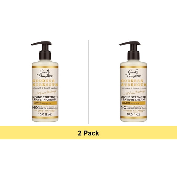 Carol's Daughter Goddess Divine Strength Leave In Conditioner with Castor Oil, 10 fl oz - 2 Pack