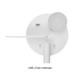 thumbnail image 3 of Luz de pared de cabecera Advancent de aluminio con interfaz USB Tipo 2 Blanca, 3 of 6