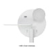 thumbnail image 4 of Luz de pared Cateissary de aluminio con interfaz USB montada en la pared Tipo 2, 4 of 6