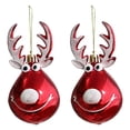 thumbnail image 1 of 2 piezas Bolas de árbol de Navidad colgante decoración Elk rojo Sunnimix Bolas colgantes de árbol, 1 of 7