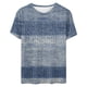 thumbnail image 4 of Fiudx Ofertas Del Día Camiseta de Manga Corta con Cuello Redondo y Estampado Retro para Mujer, 4 of 4