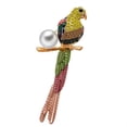 thumbnail image 1 of Broche de pájaro de circonio chapado en oro de aleación para mujer, accesorio de joyería femenina, 1 of 1
