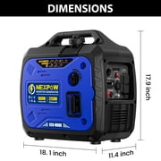 NEXPOW 2250W Portable Inverter Generator, Gasoline Power Quiet Lightweight for Backup Home & Camping, Eco-Mode Feature, Parallel Capability, EPA Compliant