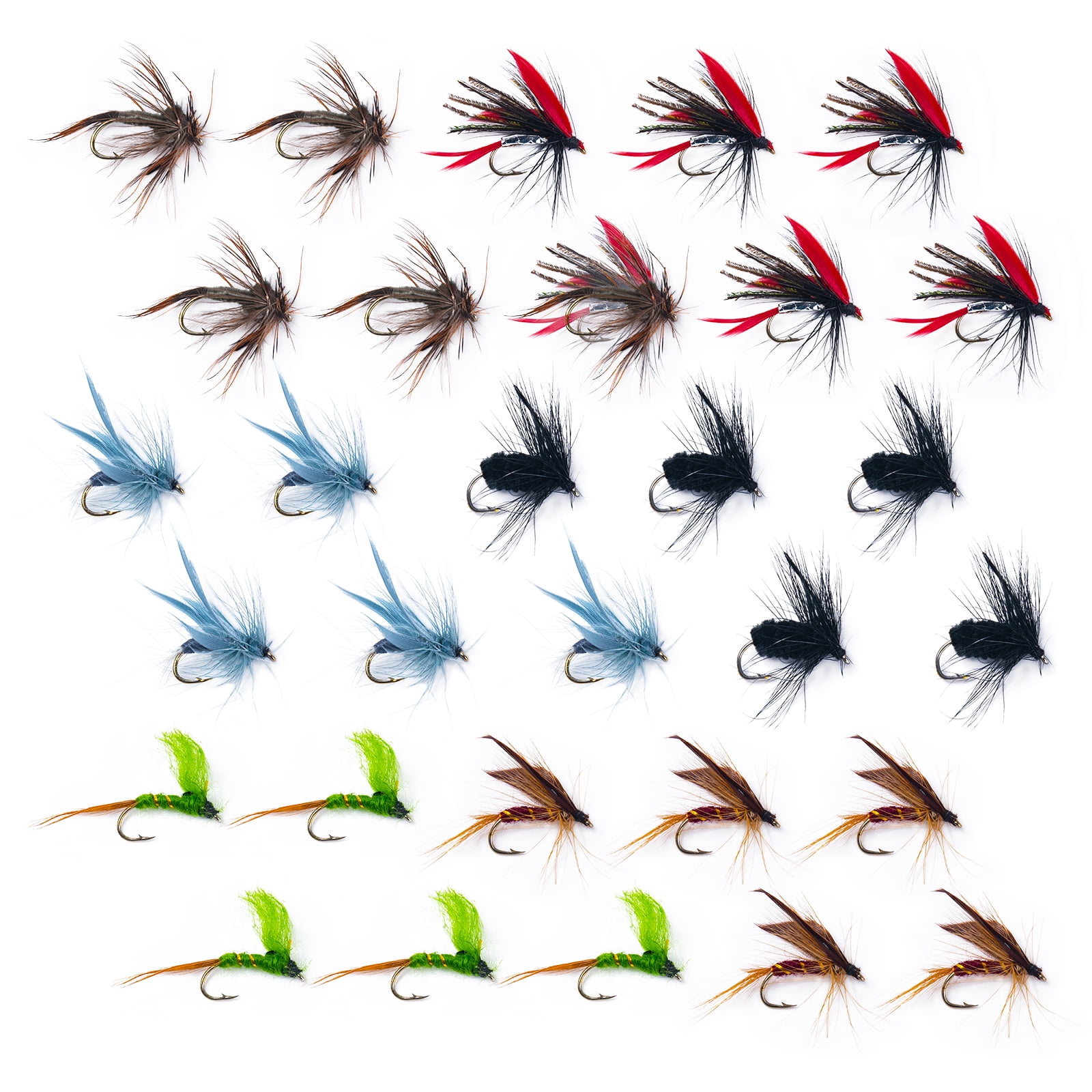 Goture Fly Fishing Flies Kit - 10/30/40/76/100pcs Fly Fishing Lures with Fly  Fishing Box - Fly Fishing Assortment Kit for Bass Trout Salmon Fishing -  Dry Flies Wet Flies Streamers Nymphs 