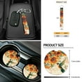 thumbnail image 6 of Yuyamidu 12 PCS Hummingbird Car Front Seat Protector Sunflower Steering Wheel Cover Seatbelt Pads Center Console Cover Trash Bin Air Vent Bag Rearview Mirror Cover Cup Holders Wrist Key Chain, 6 of 6
