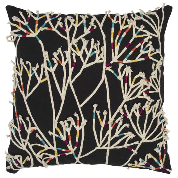 Rizzy Home 20" x 20" Down Filled Pillow with Cotton Cover in Multi-Color