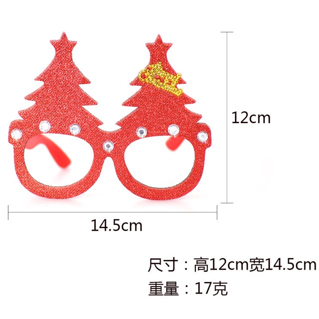 2023 Regalos de Navidad adornos marcos de ojos niños adultos reno santa claus HOHO marco de gafas para decoraciones para fiesta de Navidad