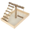thumbnail image 1 of Soporte para juegos de pájaros, soporte de madera para percha para pájaros, soporte para juegos de loros, soporte para pájaros, confiabilidad excepcional, 1 of 8