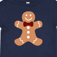 thumbnail image 4 of Inktastic Cute Gingerbread Man with Red Plaid Bowtie Boys or Girls Baby T-Shirt, 4 of 5
