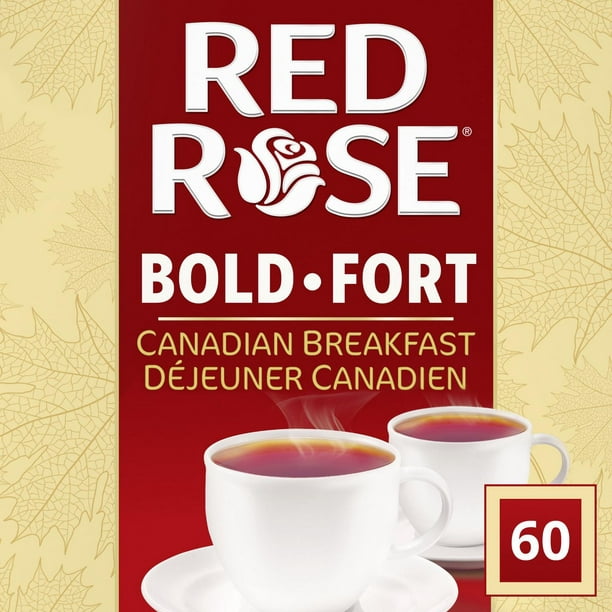 Thé Noir RED ROSE Déjeuner Canadien 60 sachets Thé Noir