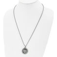 thumbnail image 2 of Stainless Steel Antiqued With Black Cz Chimera 24In Necklace (24 X 30.2) Made In China srn2955-24, 2 of 5