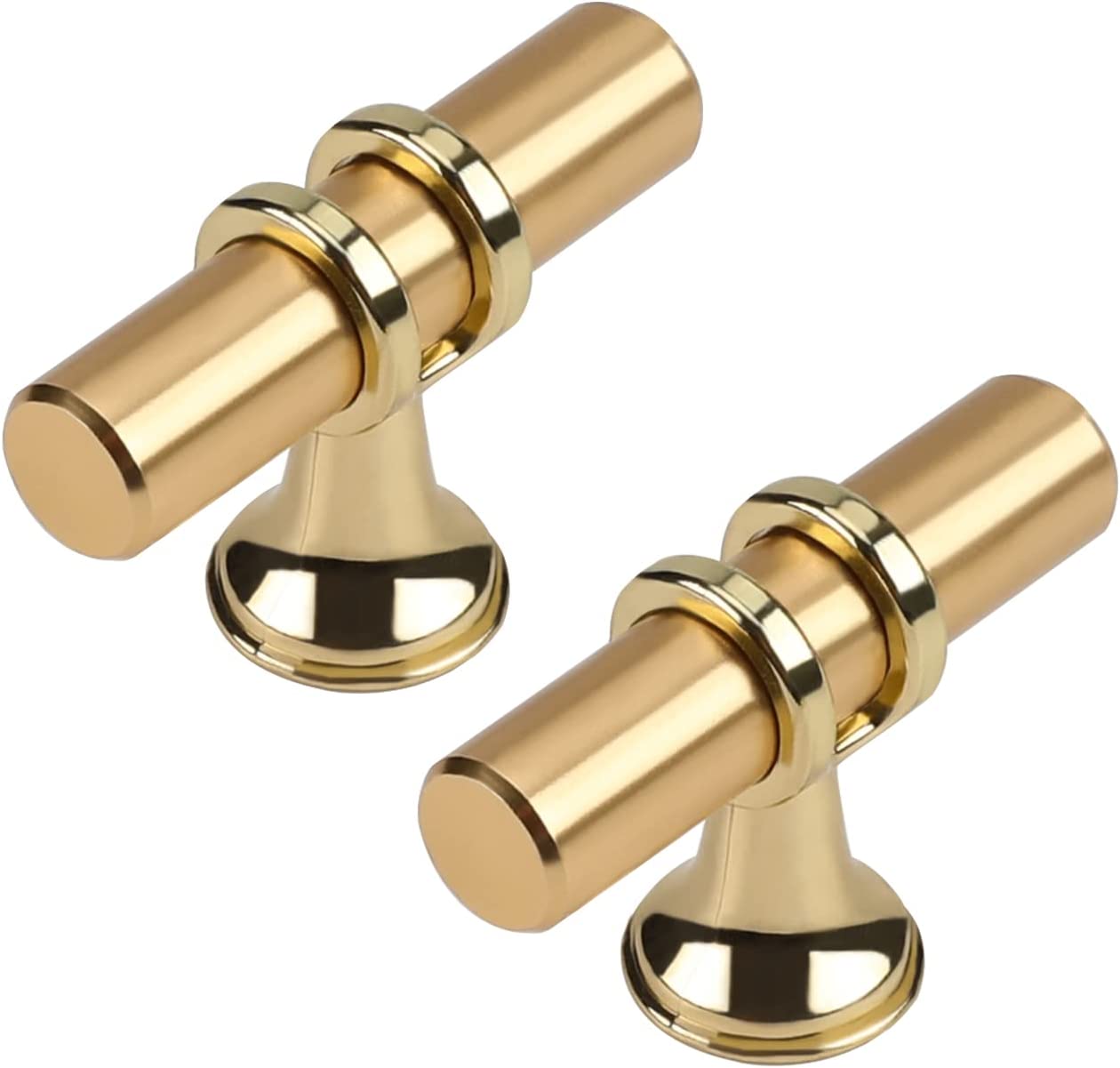 10 Pack Zoizocp/Gold Knobs, Brushed Brass Knobs Kitchen Knobs Champagne