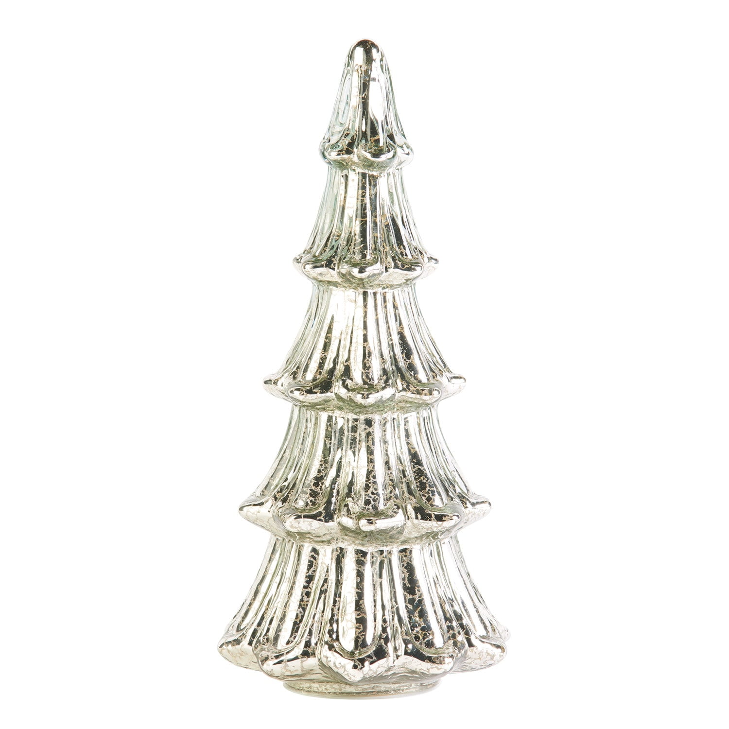 ART & ARTIFACT LED Lighted Mercury Glass Christmas Tree Battery