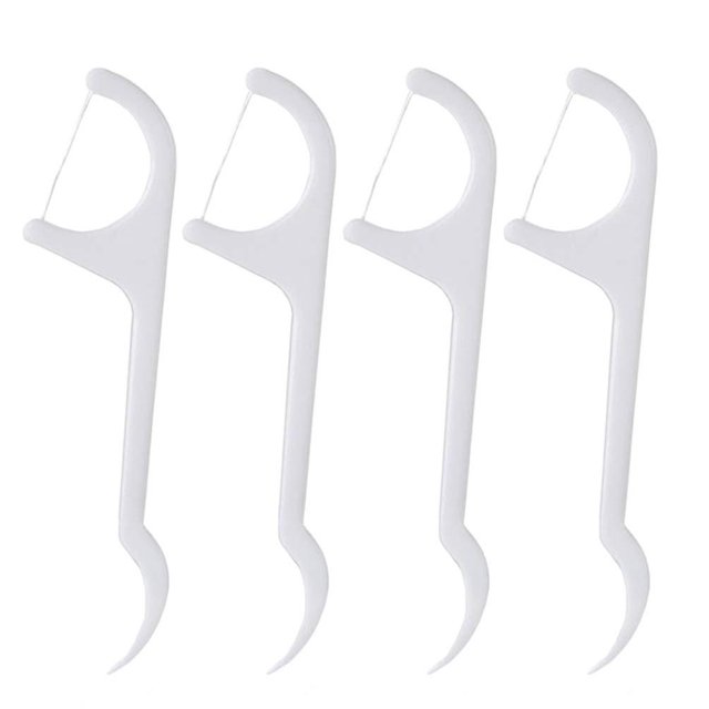 CARBONLIKE 100 piezas desechables hilo dental palos limpiador de dientes cuidado bucal con portátil ZefeiWu 8390615074261