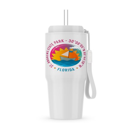 St. Andrews State Park, Bay County, Florida Beaches Travel Gift, 20oz Tumbler