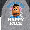 thumbnail image 3 of Toy Story - This Is My Happy Face - Toddler And Youth Raglan Graphic T-Shirt, 3 of 5