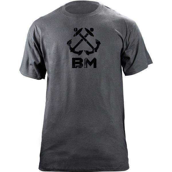 USAMM Vintage Navy Boatswain's Mate BM Rating Badge Veteran TShirt