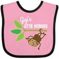 thumbnail image 3 of Inktastic Gigi's Little Monkey Grandchild Gift Boys or Girls Baby Bib, 3 of 4