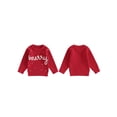 thumbnail image 3 of Gupgi Chandails de Noël Rouges pour Tout-Petits 0-3 Ans Bébé Brodé Lettre Manches Longues Tricot, 3 of 8