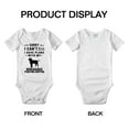thumbnail image 3 of Sorry I Can't I Have Plans With My Wirehaired Pointing Griffon Love Pet Dog Funny Baby Bodysuit (White, 3-6 Months), 3 of 5