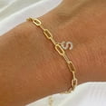 thumbnail image 2 of Gold Initial Bracelets for Women Girls - Dainty 16K Gold Plated Bracelet | 26 Alphabets Bracelets | Monogram Charm Bracelet | Preppy Jewelry | Gold Jewelry for Women | Teen Girls Gifts Stuff, 2 of 7