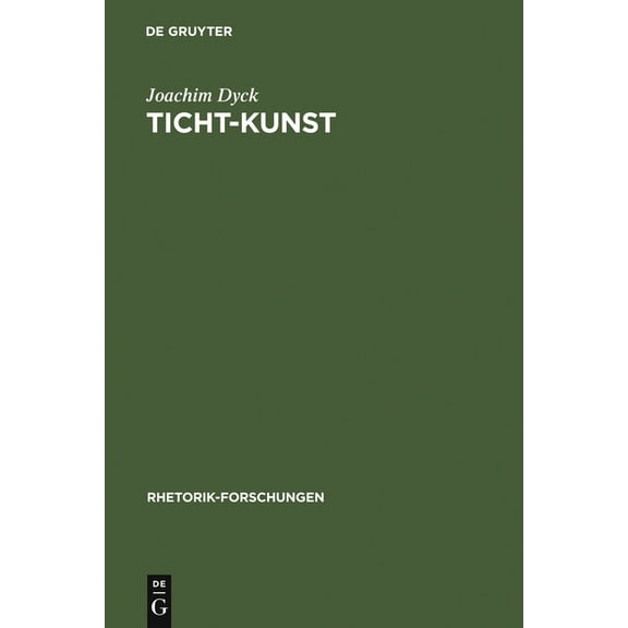 Rhetorik-Forschungen Ticht-Kunst, Book 2, (Hardcover)